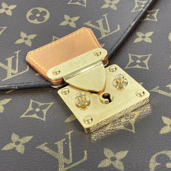 LOUIS VUITTON M53331 Monogram Serviette Conseiller Document Case Hand Bag - Picture 12 of 16
